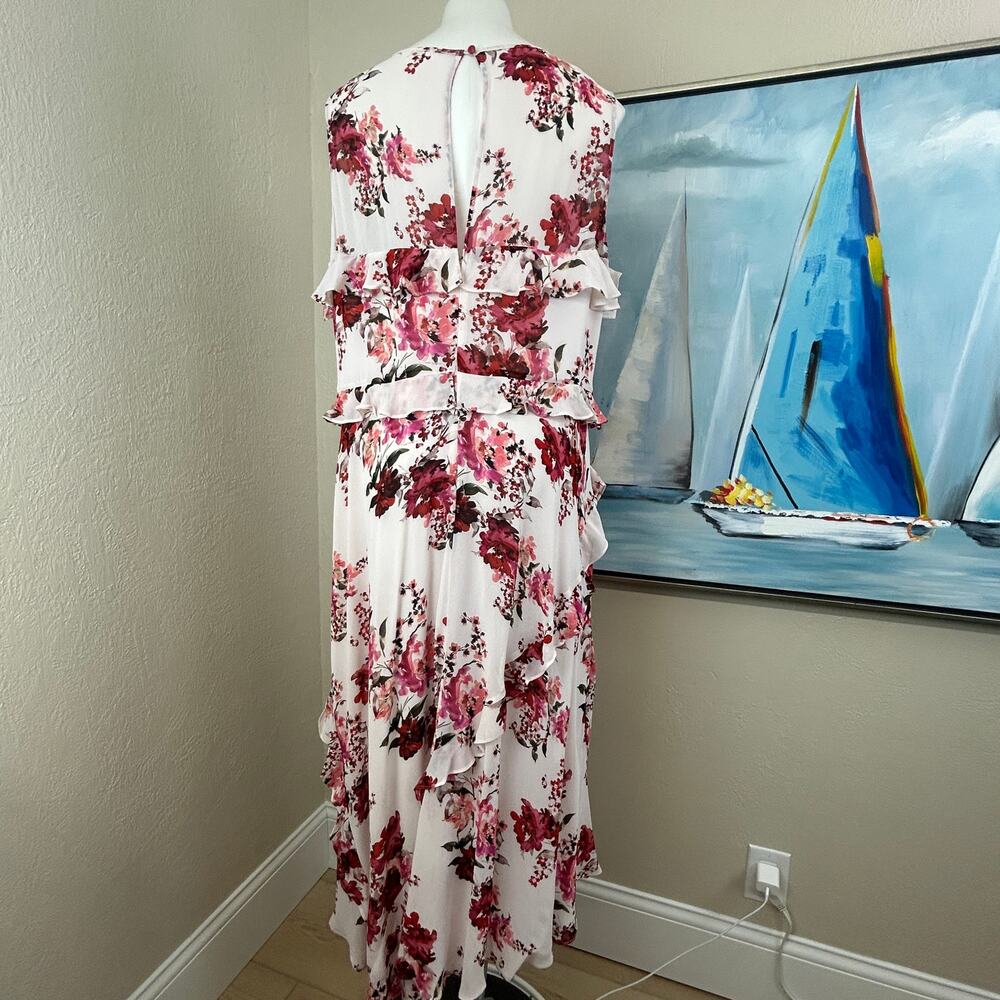 Sundance Maxi Dress Blushing Gardens Sleeveless Floral Ruffled
Sz XXL NWOT - Picture 5 of 7